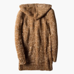 Men’s Hooded Cardigan with Toggle Fastening and Front Pockets - Image 3