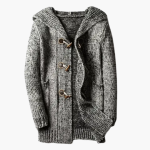 Men’s Hooded Cardigan with Toggle Fastening and Front Pockets - Image 5