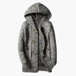 Men’s Hooded Cardigan with Toggle Fastening and Front Pockets - Image 4