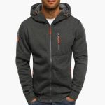 Men’s Hooded Jacket with Full Zip - Image 3