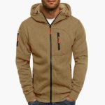 Men’s Hooded Jacket with Full Zip - Image 2