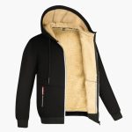 Men’s Hooded Jacket with Zip Front - Image 4