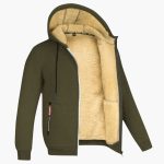 Men’s Hooded Jacket with Zip Front - Image 3