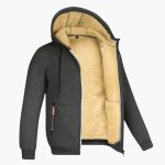 Men’s Hooded Jacket with Zip Front - Image 2