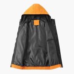 Men’s Hooded Jacket with Zipper Front and Multiple Pockets - Image 6