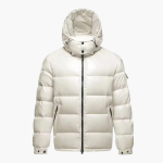 Men’s Hooded Puffer Jacket with Shiny Finish and Zip Fastening - Image 3