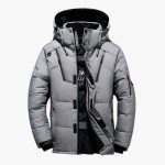 Men’s Hooded Winter Jacket with Zipper Closure - Image 6