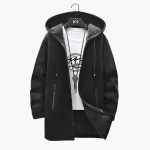 Men’s Hooded Zip Jacket with Drawstring and Inner Lining - Image 5