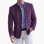 Men’s Jacket with Stand Collar and Button Front - Image 6