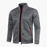 Men’s Jacket with Zip Closure and Stand Collar - Image 5