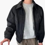 Men’s Jacket with Zip Front and Point Collar - Image 5