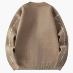 Men’s Knitted Cardigan with V Neck and Front Buttons - Image 3