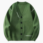 Men’s Knitted Cardigan with V Neck and Front Buttons - Image 5