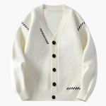 Men’s Knitted Cardigan with V Neck and Front Buttons - Image 6