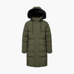 Men’s Long Jacket with Hood and Zipper