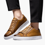 Men’s Low Top Sneakers with Lace-Up Closure and Flat Sole - Image 6