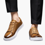 Men’s Low Top Sneakers with Lace-Up Closure and Flat Sole - Image 10