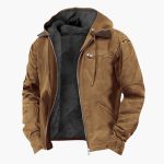 Men’s Outdoor Hooded Jacket with Zipper Pockets - Image 2