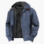 Men’s Outdoor Hooded Jacket with Zipper Pockets - Image 4