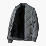 Men’s Padded Jacket with Fleece Lining and Zip Pockets - Image 2