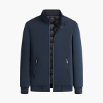 Men’s Padded Jacket with High Collar and Front Zip - Image 5