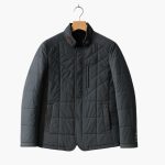 Men’s Padded Jacket with Stand Collar and Dual Closure - Image 3
