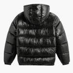 Men’s Quilted Jacket with Front Zipper and Padded Lining - Image 3