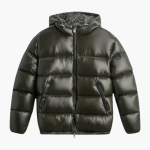 Men’s Quilted Jacket with Front Zipper and Padded Lining - Image 7