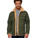 Men’s Sherpa Jacket with Button Closure and Structured Fit - Image 12