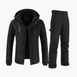 Men’s Ski Set with Hooded Jacket and Pants