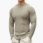 Men’s Sweater with Ribbed Texture and Slim Fit - Image 8