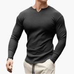 Men’s Sweater with Ribbed Texture and Slim Fit - Image 5