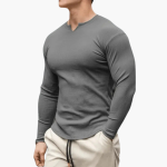 Men’s Sweater with Ribbed Texture and Slim Fit - Image 4