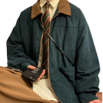 Men’s Vintage Bomber Jacket with Zip Closure and Front Pockets - Image 3