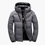 Men’s Winter Hooded Jacket with Zipper Pockets - Image 4