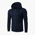 Men’s Zip Hoodie with Hood and Front Pockets - Image 2