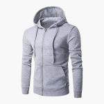 Men’s Zip Hoodie with Hood and Front Pockets - Image 6