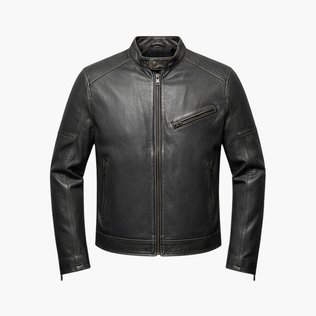 Men_s_Biker_Jacket_with_Stand_Collar.png Men’s Biker Jacket with Stand Collar - Image 1