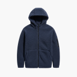 Men’s Hooded Jacket with Textured Surface