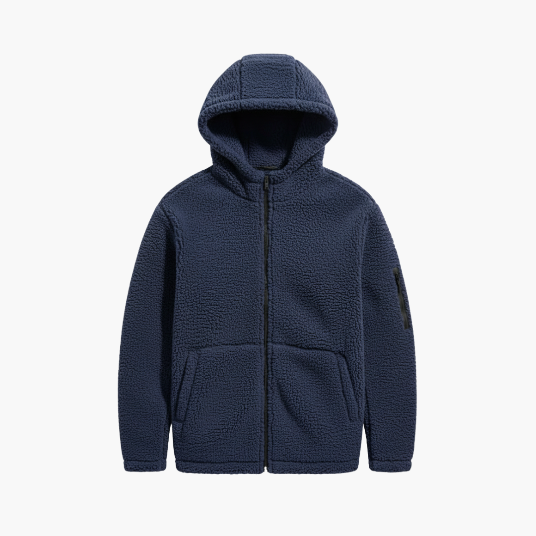 Men_s_Hooded_Jacket_with_Textured_Surface.png Men’s Hooded Jacket with Textured Surface - Image 1