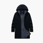 Men’s Hooded Jacket with Zipper and Lining