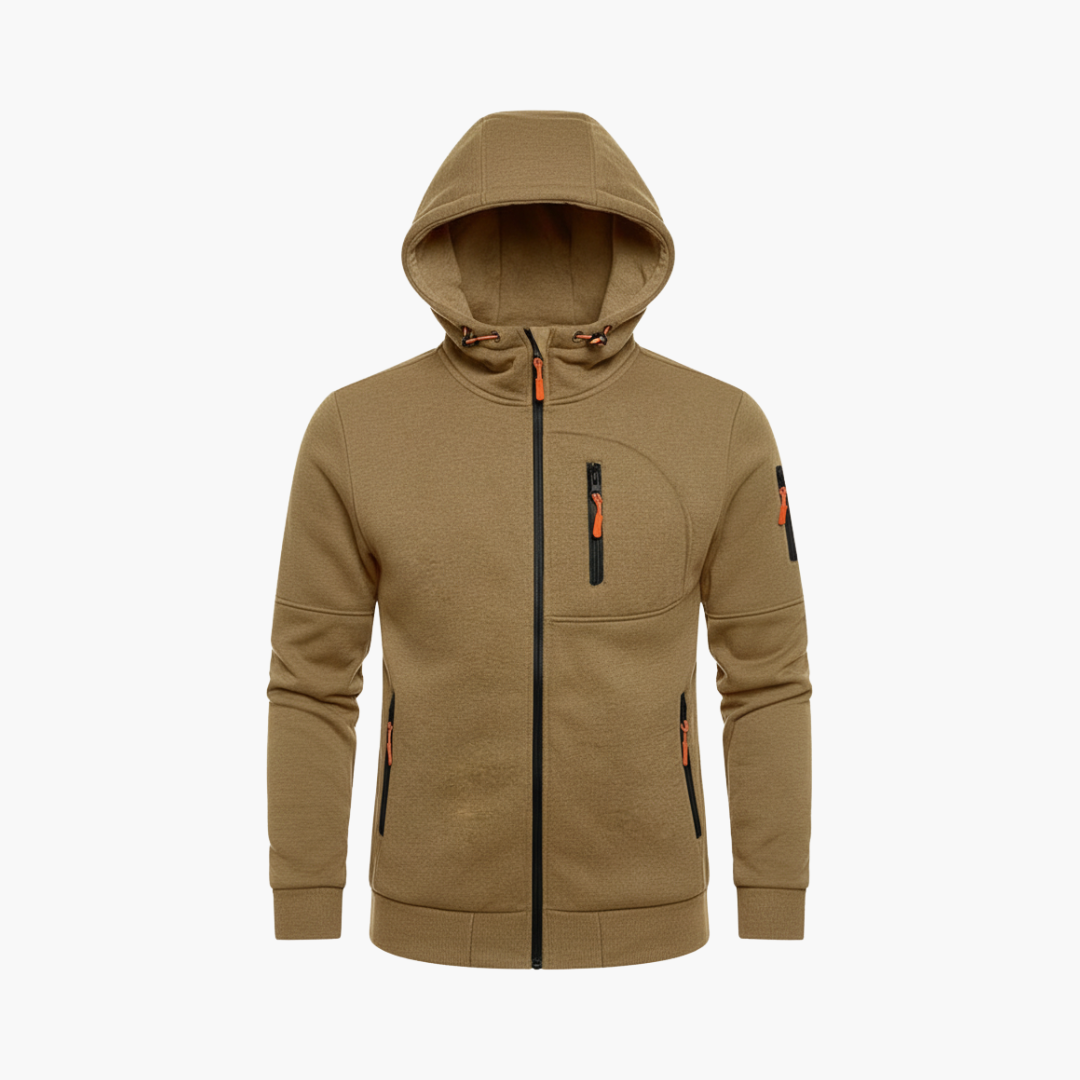 Men_s_Hooded_Jacket_with_Zipper_and_Pockets.png Men’s Hooded Jacket with Zipper and Pockets - Image 1