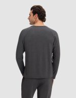 Men's Bamboo Stretch-Knit Long Sleeve Pajama Set - Image 5