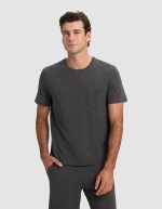 Men's Bamboo Stretch-Knit Short Sleeve Pajama Set - Image 5