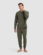 Men's Brushed Bamboo Jogger Set - Image 3
