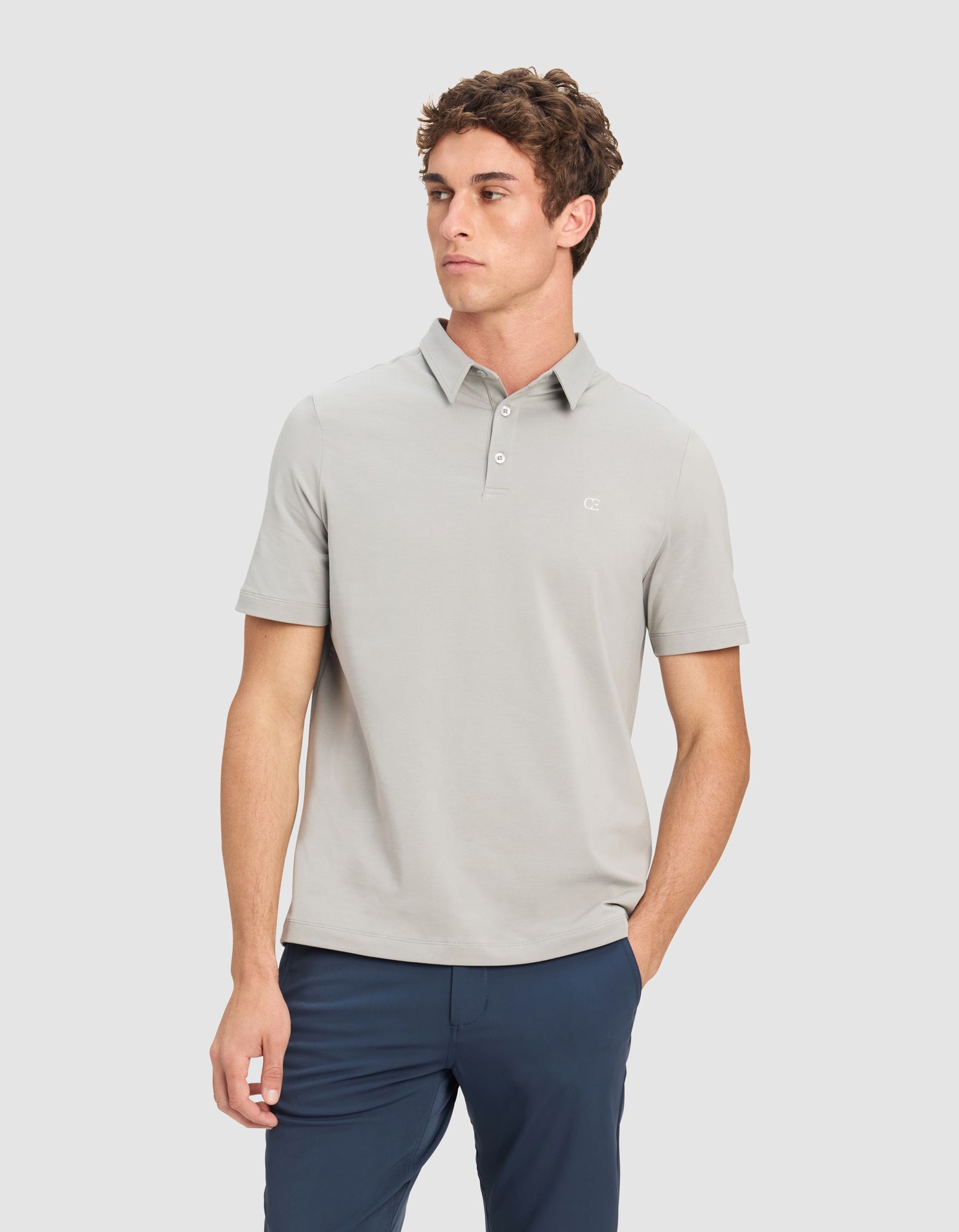 Mens_Everyday_Polo_Stone_1.jpg Men's Everyday Polo - Last Chance - Image 1
