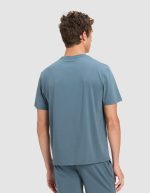 Men's First Layer Pajama Short Sleeve Tee & Pant Set - Image 14