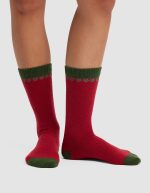 The Mistletoe Plush Lounge Sock