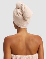 Ribbed Terry Hair Towel - Image 2