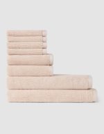 Ribbed Terry Bath Towel Set